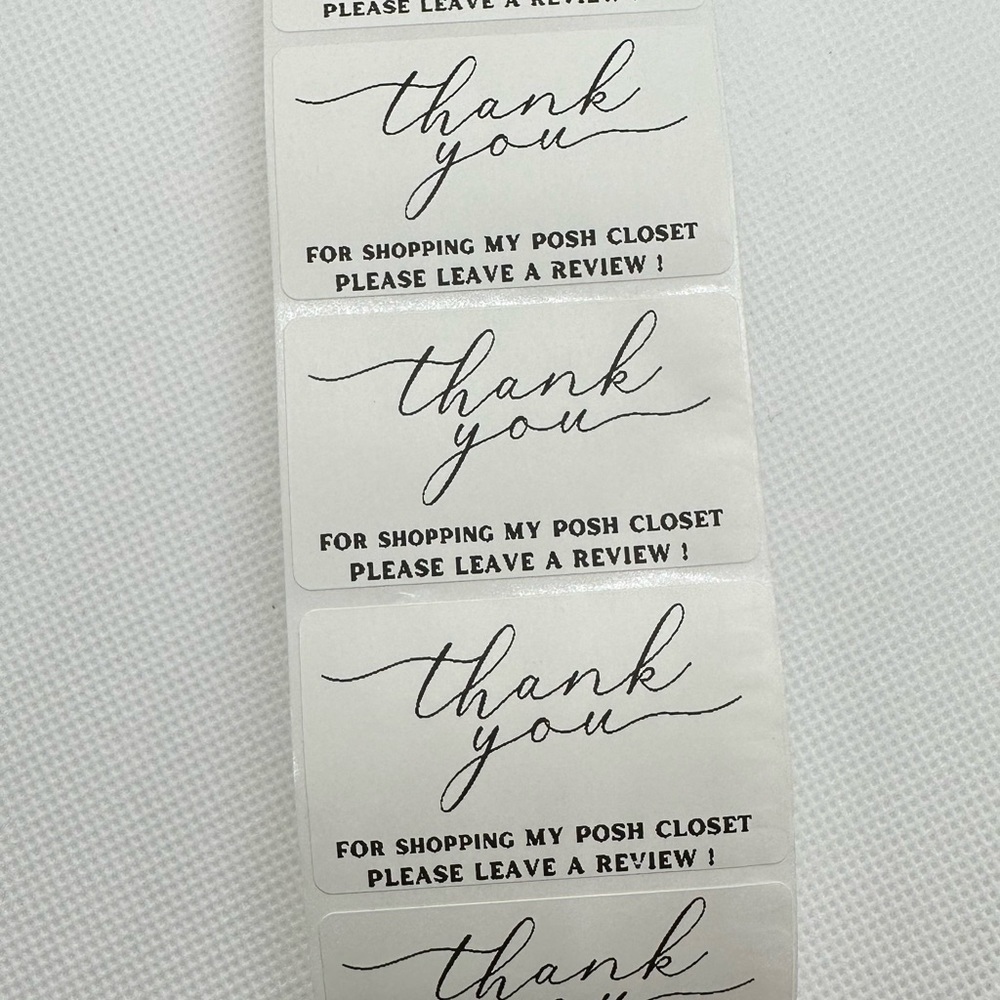 Thank You for Shopping My Posh Closet Sticker Labels – 100 pcs 2in - Picture 3 of 3